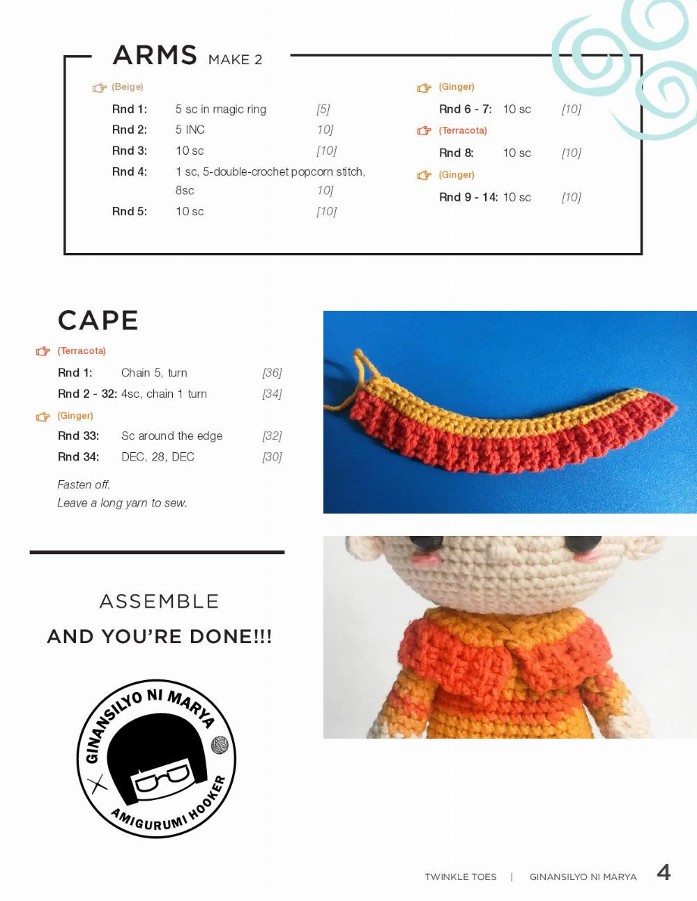 twinkle toes crochet pattern