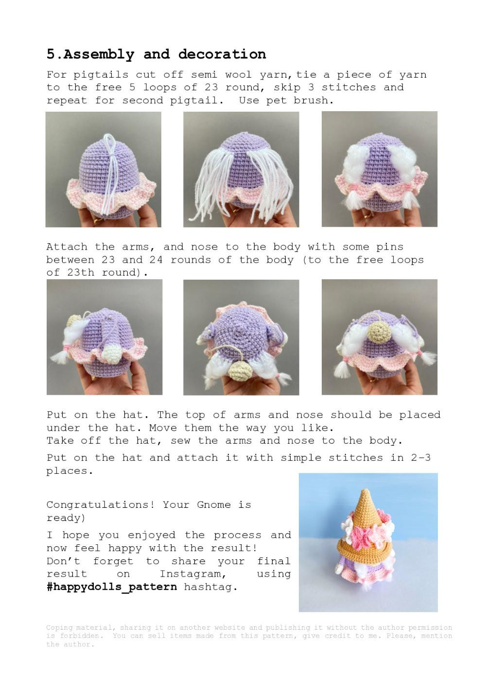 Virgo Gnome crochet pattern