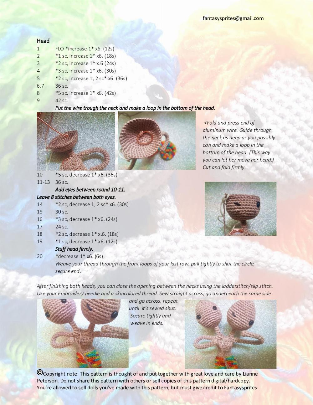 Water Sprite doll pattern