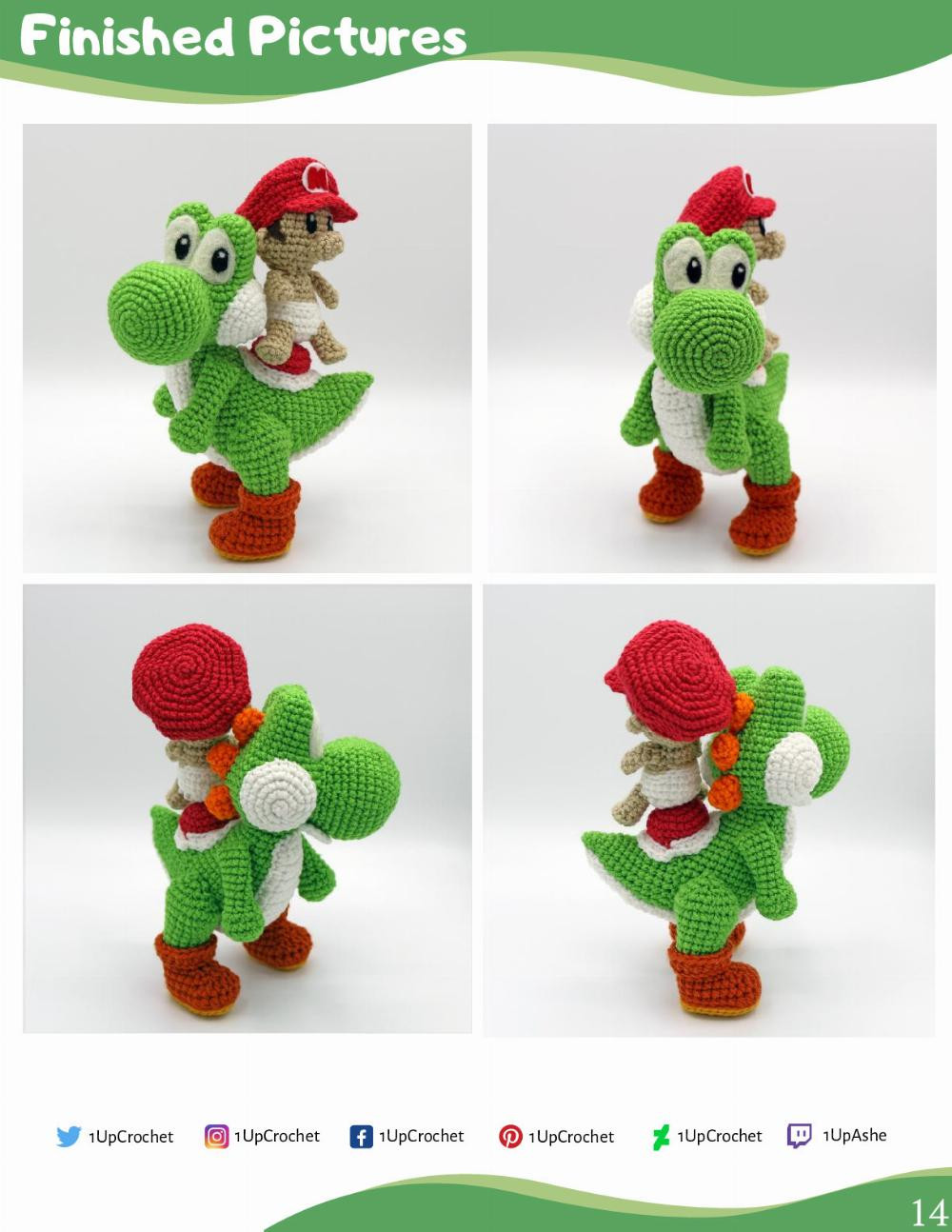 YOSHI AND BABY MARIO AMIGURUMI PATTERN