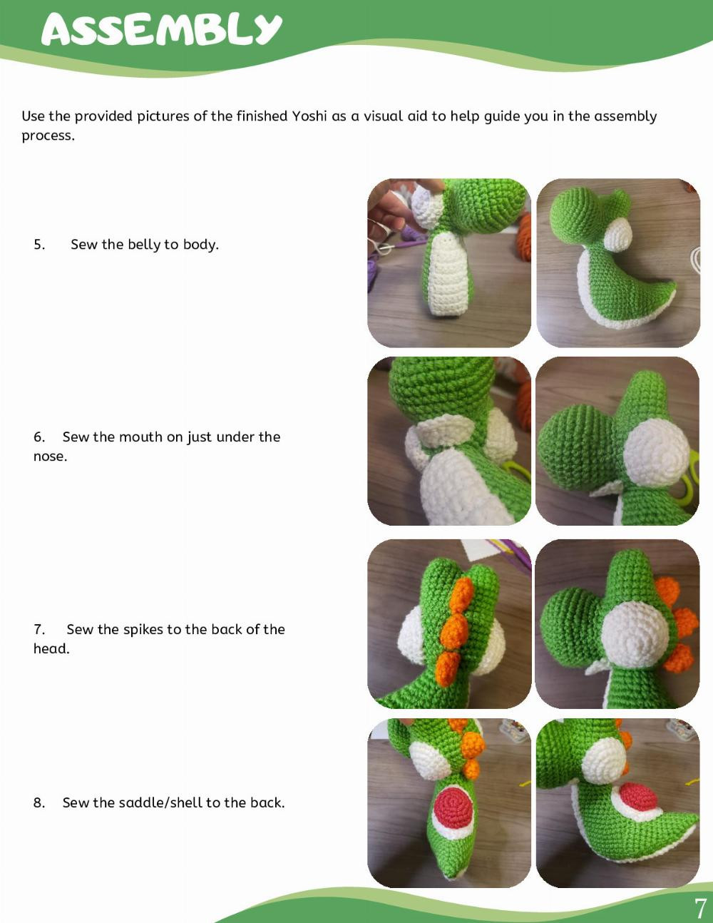 YOSHI AND BABY MARIO AMIGURUMI PATTERN