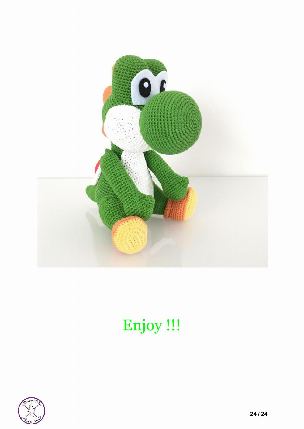 Yoshi doll crochet pattern