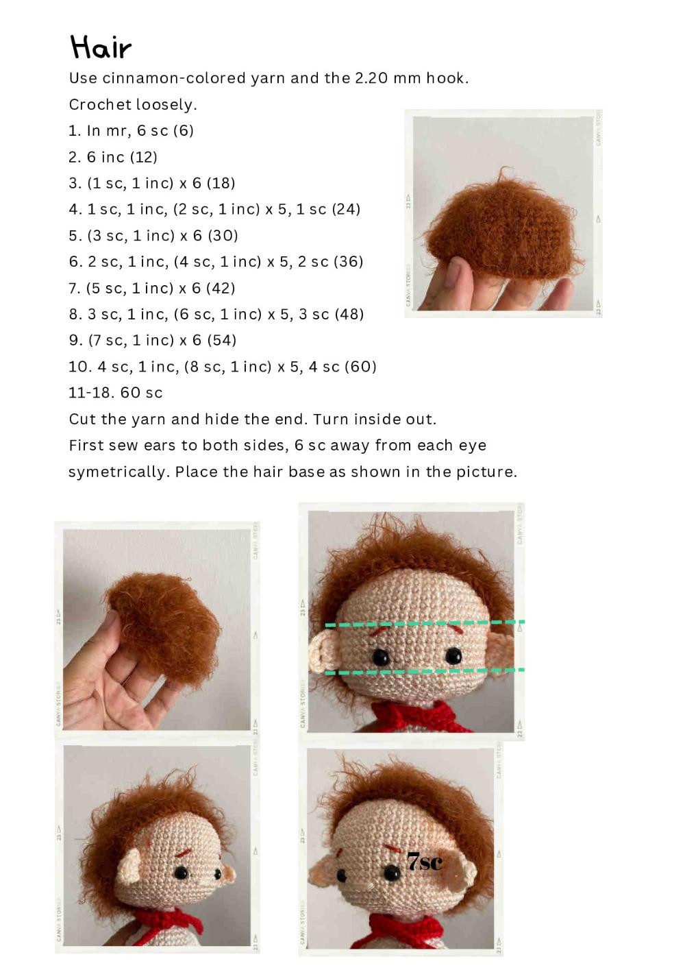 Yuri doll crochet pattern