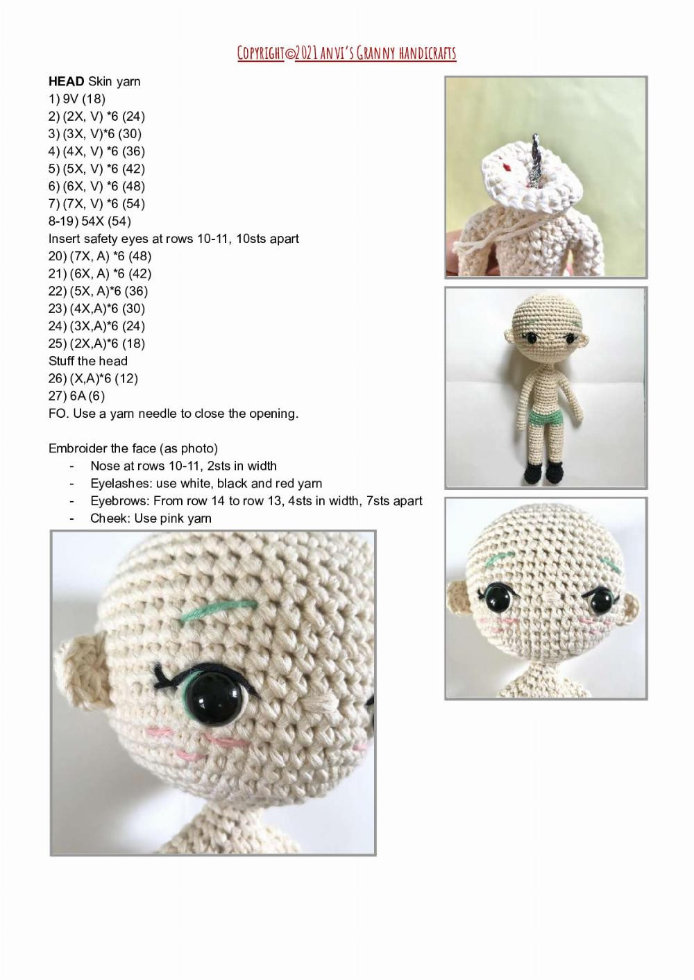 ZODIAC PRINCESS- TAURUS doll crochet pattern