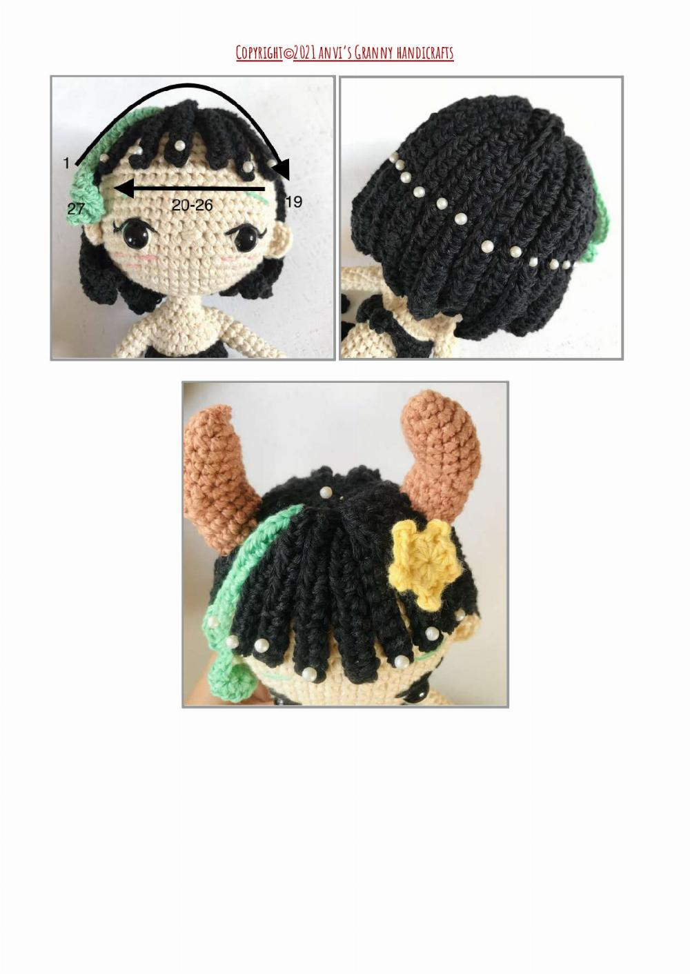 ZODIAC PRINCESS- TAURUS doll crochet pattern