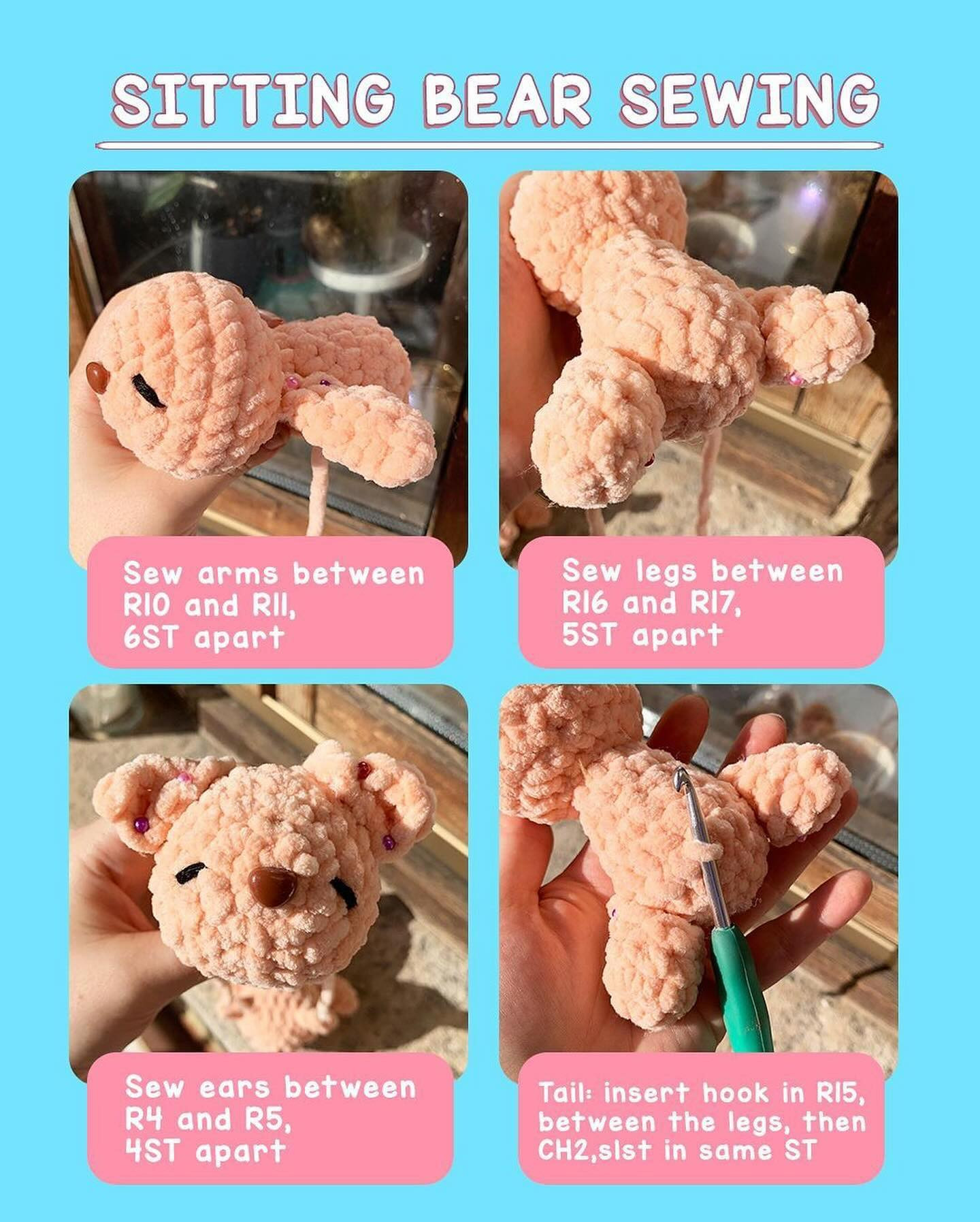 2 in 1 baby bears free pattern