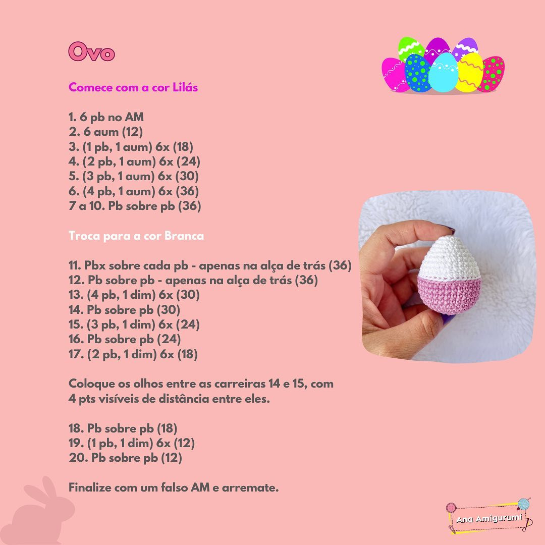 ALERTA DE RECEITA GRATUITA!

A Páscoa tá chegando e o que a gente não cansa de ver por aí são ovos de Páscoa e coelhos fofinhos. Nesse clima eu pensei, e se juntar os dois em uma peça só?