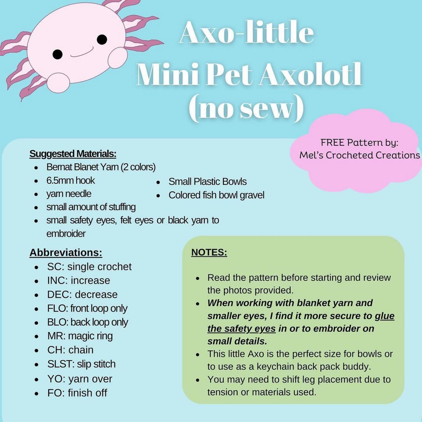 axo little mini pet axolotl no sew