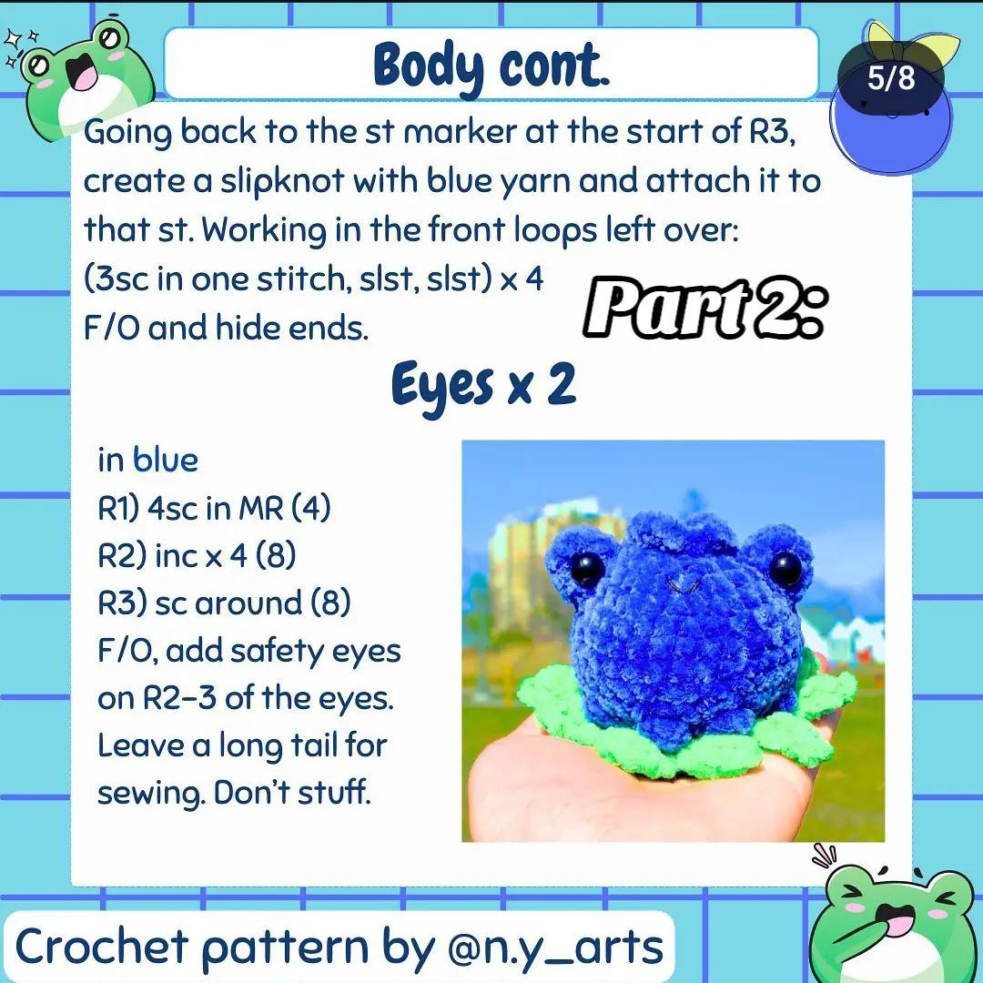 blueberry frog free pattern