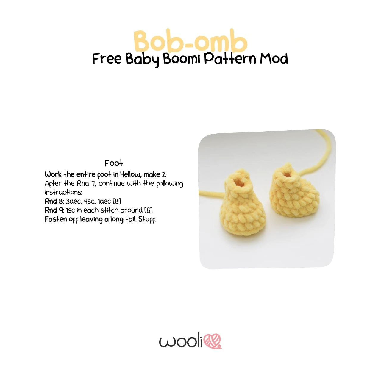 bob omb free baby boomi pattern mod