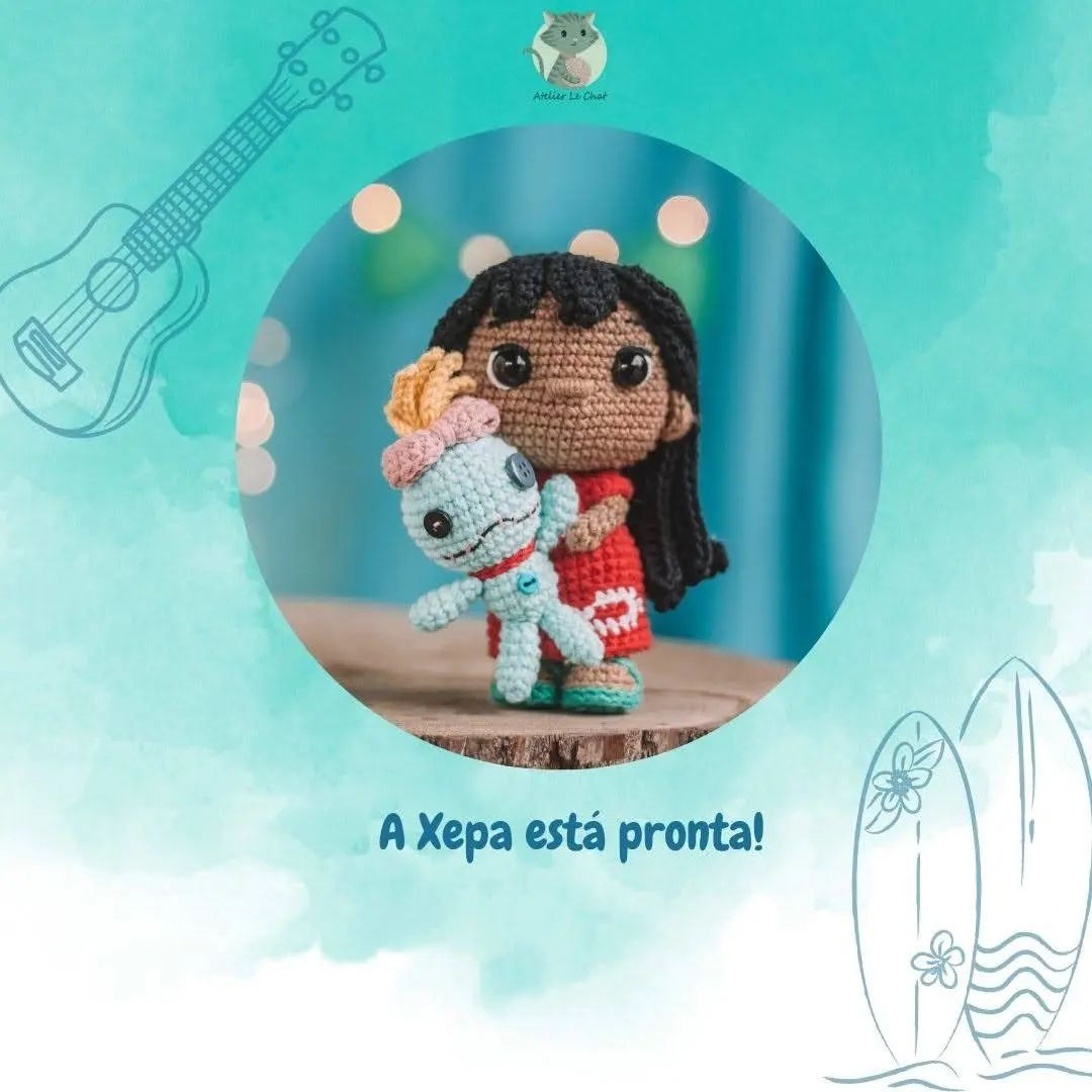 🌺 Boneca Xepa 🌺

Quem lembra da cena que a Lilo fala "eu tenho a Xepa!" no início do filme? Acho uma fofura a Lilo ter feito a própria boneca, já que não poderia comprar uma.