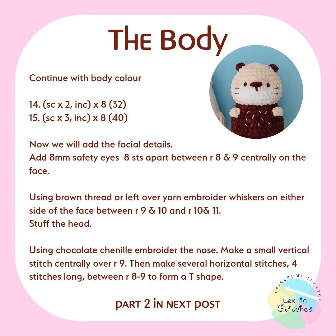 chubby otter free pattern crochet part 1