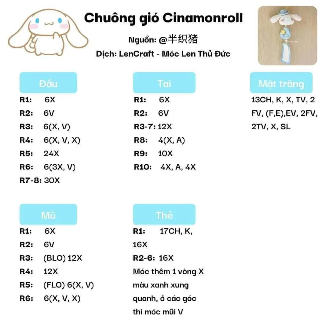 chuông gió cinamonroll