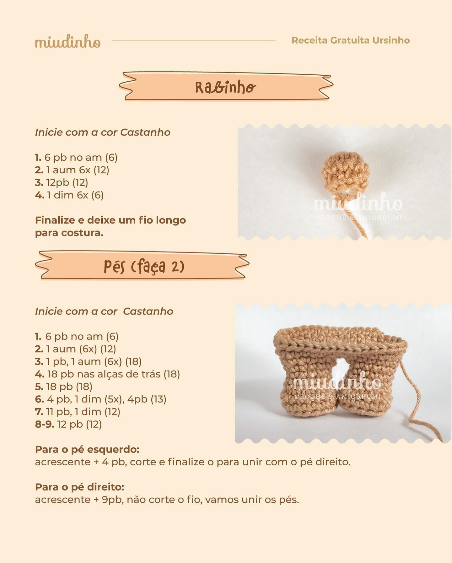 Conheçam e aproveitem muito a receita do Urso Amigável. 🥰

#receitagratuita #bosqueencantadoamigurumi #ursinhoamigurumi #bichinhosdobosqueencantado #freepattern #amigurumi