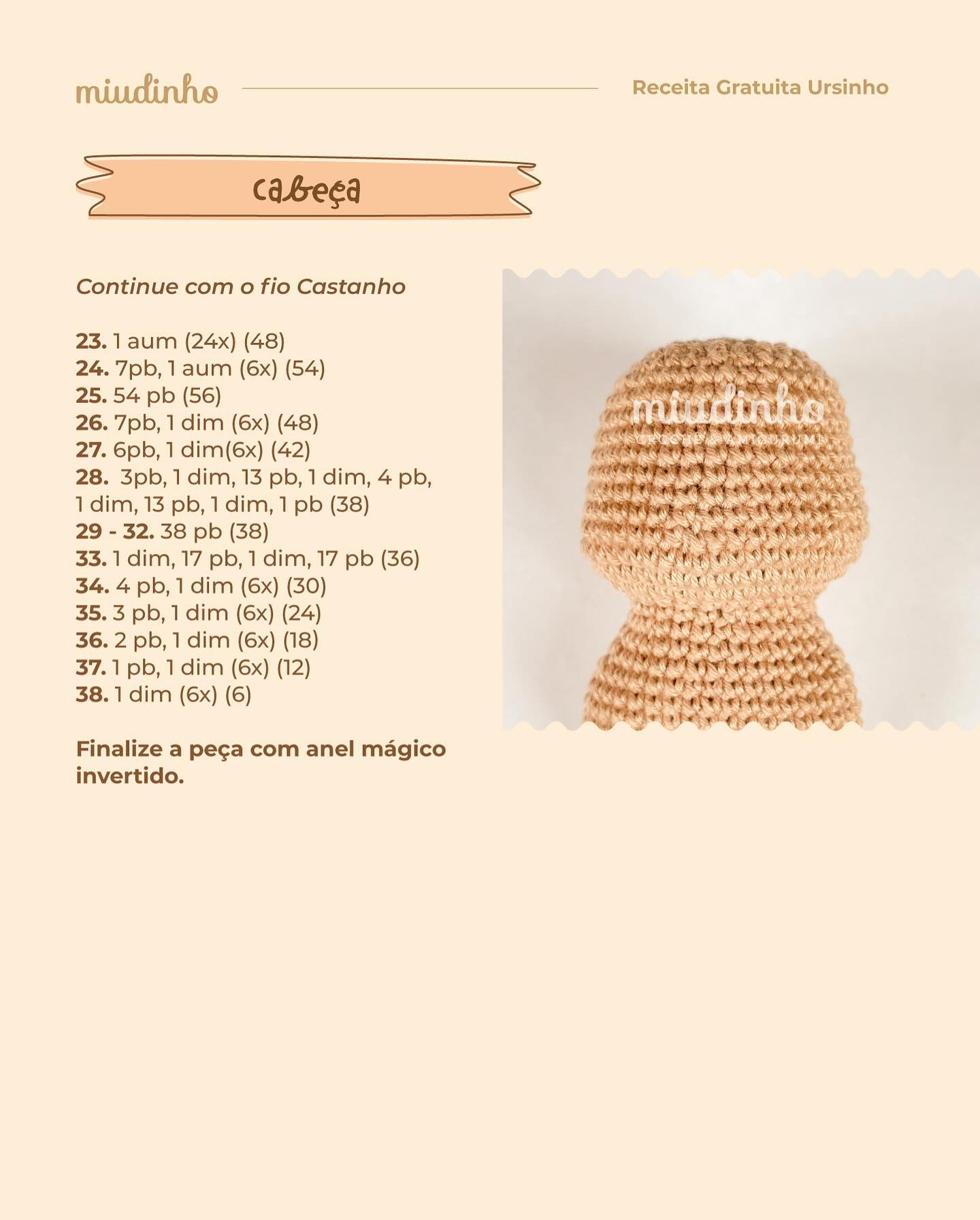 Conheçam e aproveitem muito a receita do Urso Amigável. 🥰

#receitagratuita #bosqueencantadoamigurumi #ursinhoamigurumi #bichinhosdobosqueencantado #freepattern #amigurumi