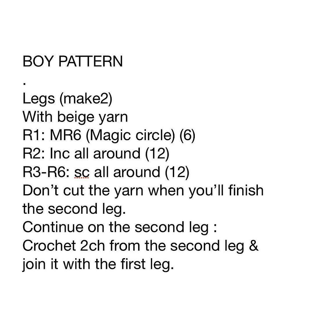 Crochet pattern for male and female deer couple