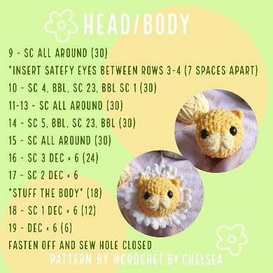 dandy the lion free pattern