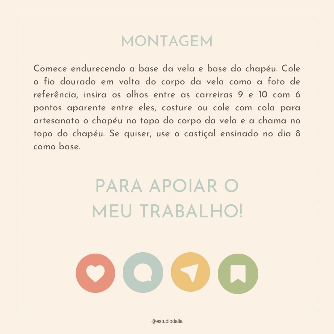 🕯️Dia 12- Ela, a velinha de Natal🕯️
Chegamos à metade do calendário do advento desse ano e para celebrar vamos acender uma velinha! ✨