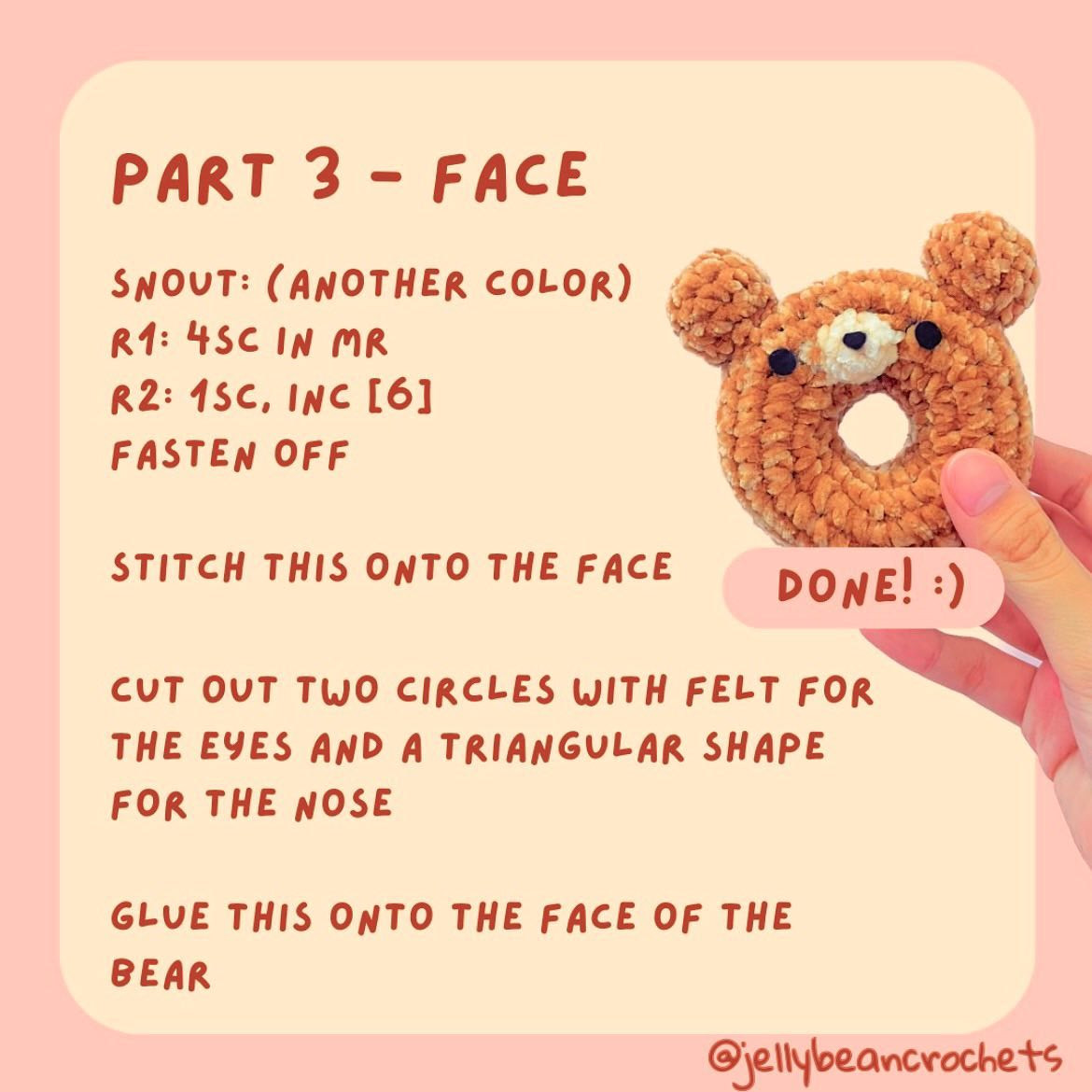 DONUT BEAR FREE PATTERN 🧸