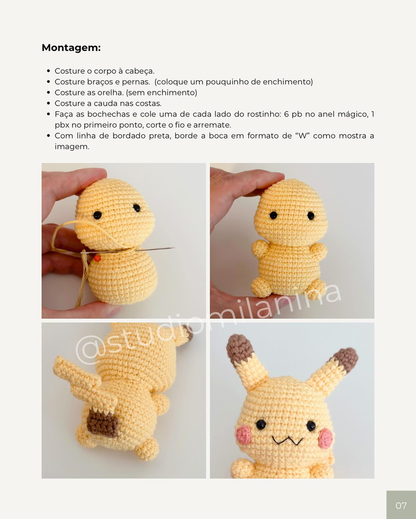 Ei crocheteiras que amam Pokémon: Esse post é pra vocês! 💛💛💛💛💛💛 Já deixa salvo pra não perder!

Depois de tantos pedidos, o Padrão Gratuito do Baby Pikachu finalmente está aqui! *O arquivo PDF