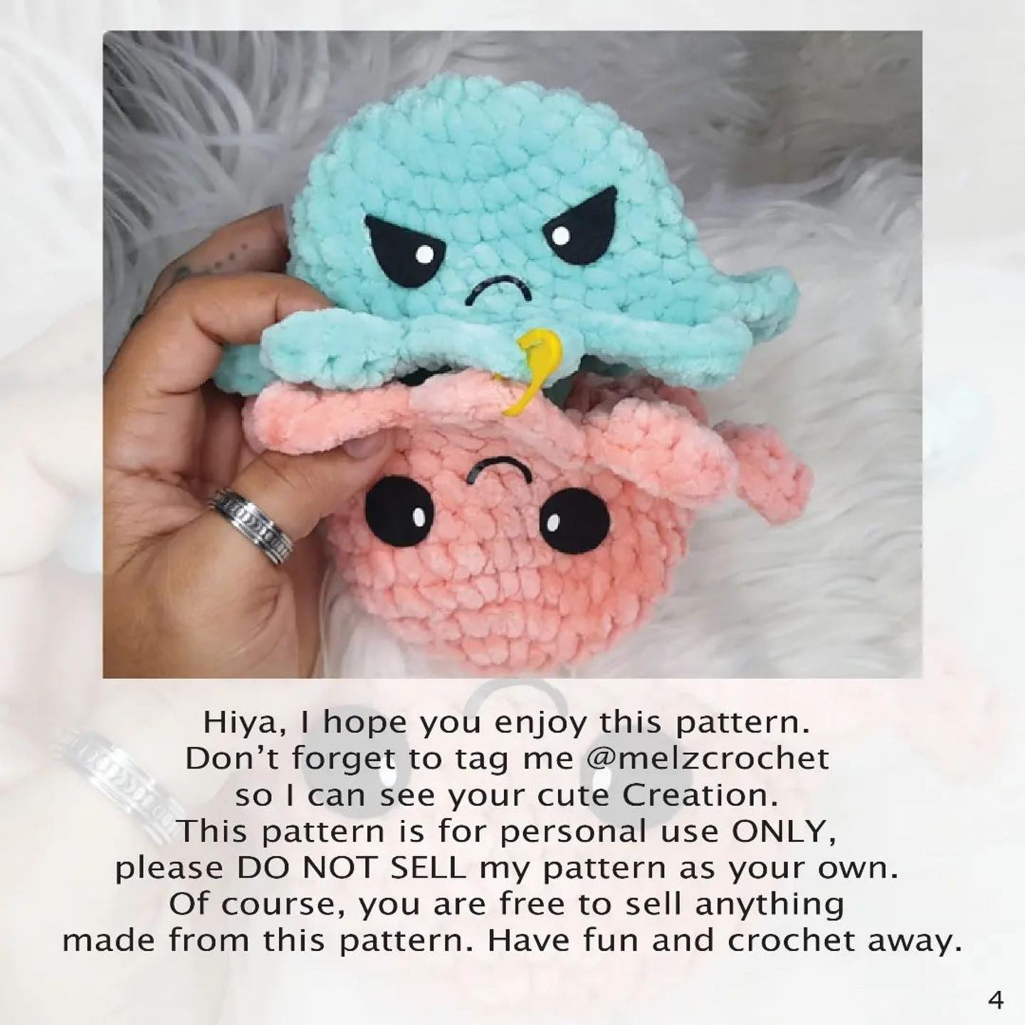 flippy the reversible octopal free pattern