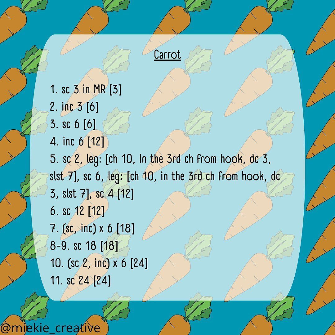 freddy the leggy carrot free pattern