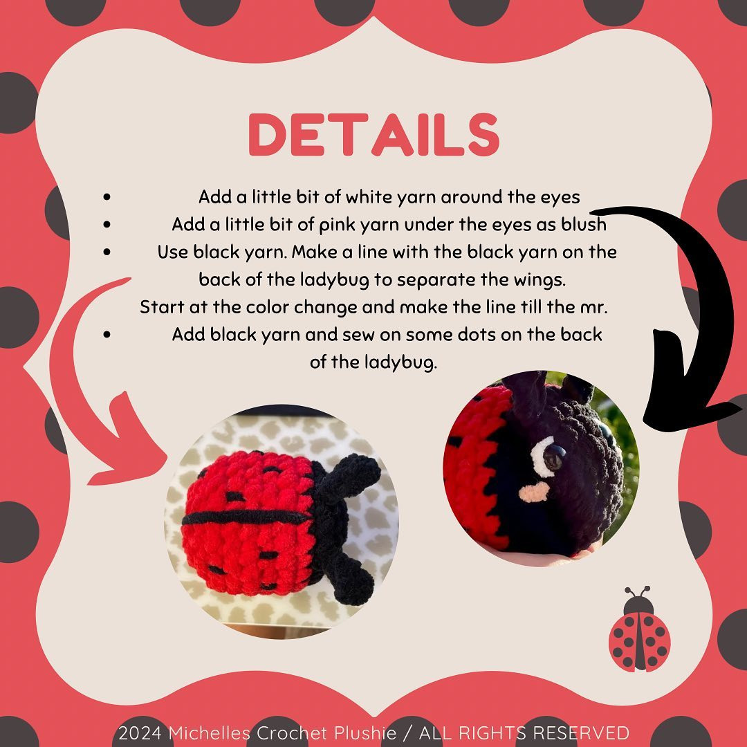 free crochet pattern cubby ladybug