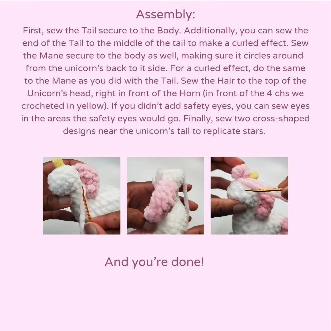 free crochet unicorn pattern