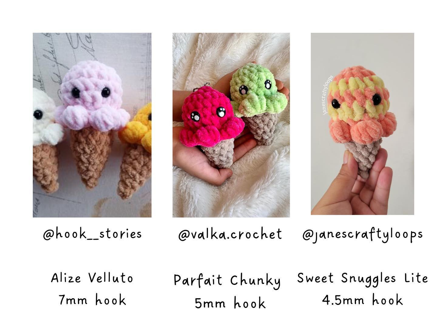 free no sew mini ice cream pattern