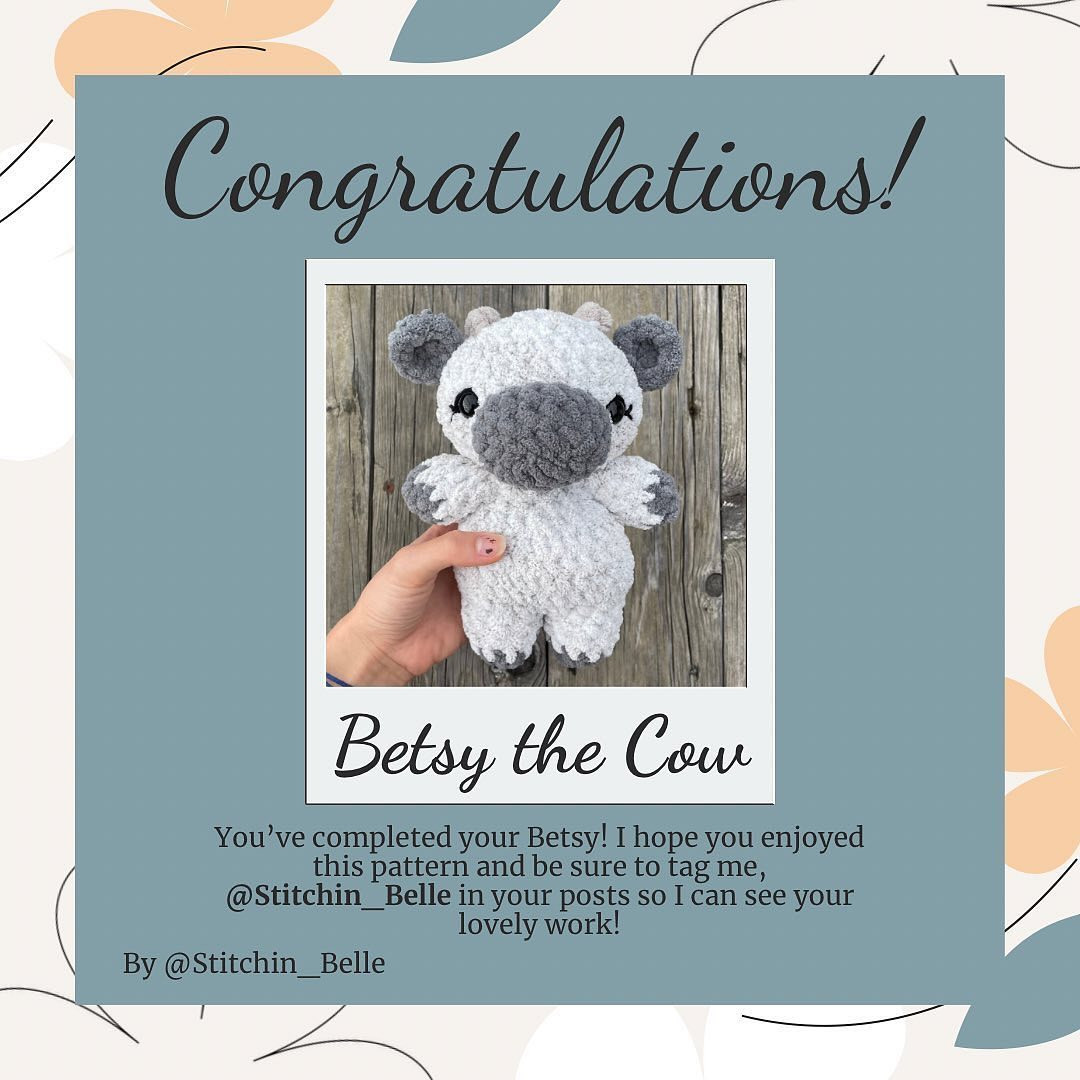 free pattern betsy the cow