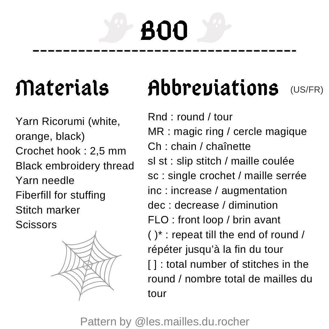 free pattern boo