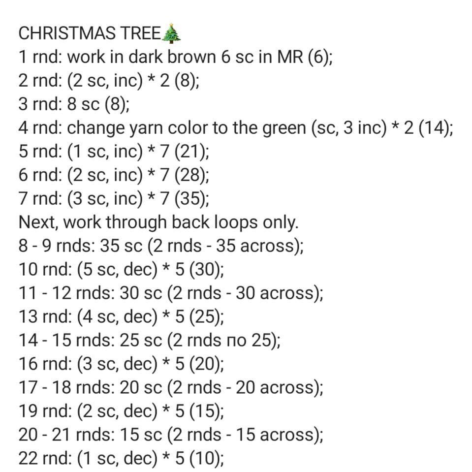 free pattern christmas tree, crochet christmas tree decoration pattern