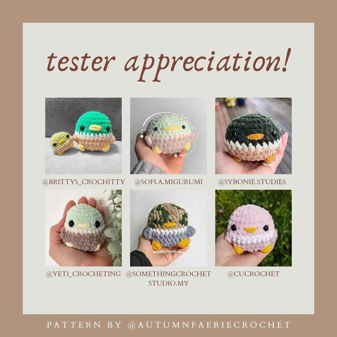 free pattern chubby mallard