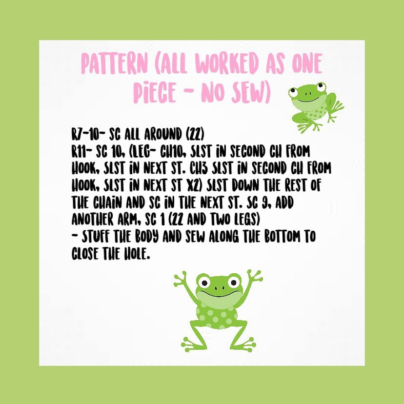 free pattern couple green frog