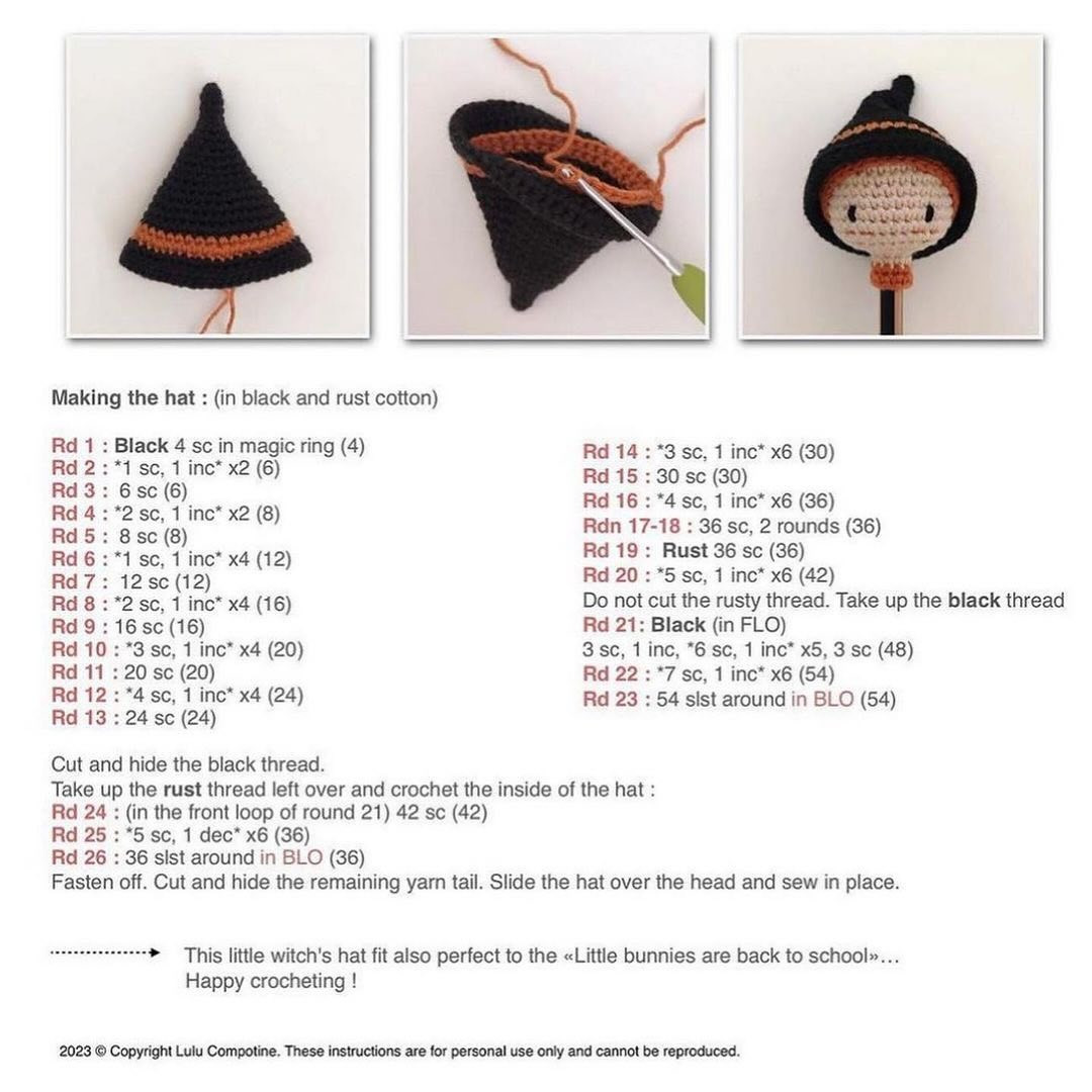 free pattern crayon petit sorcier little wizard pencil, little witches