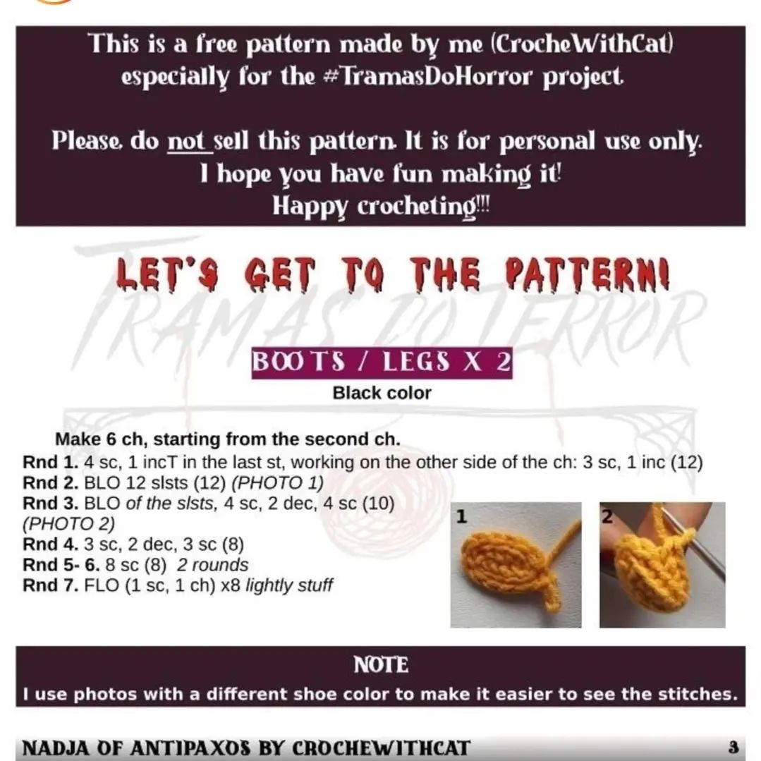 free pattern crochetwithcat