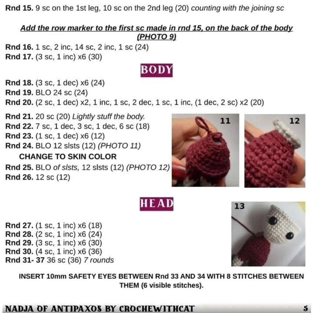 free pattern crochetwithcat