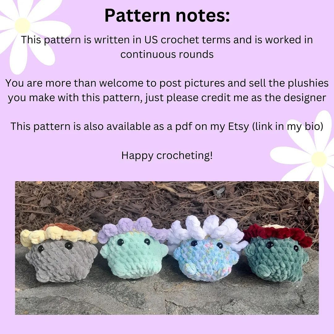 free pattern flower buddies