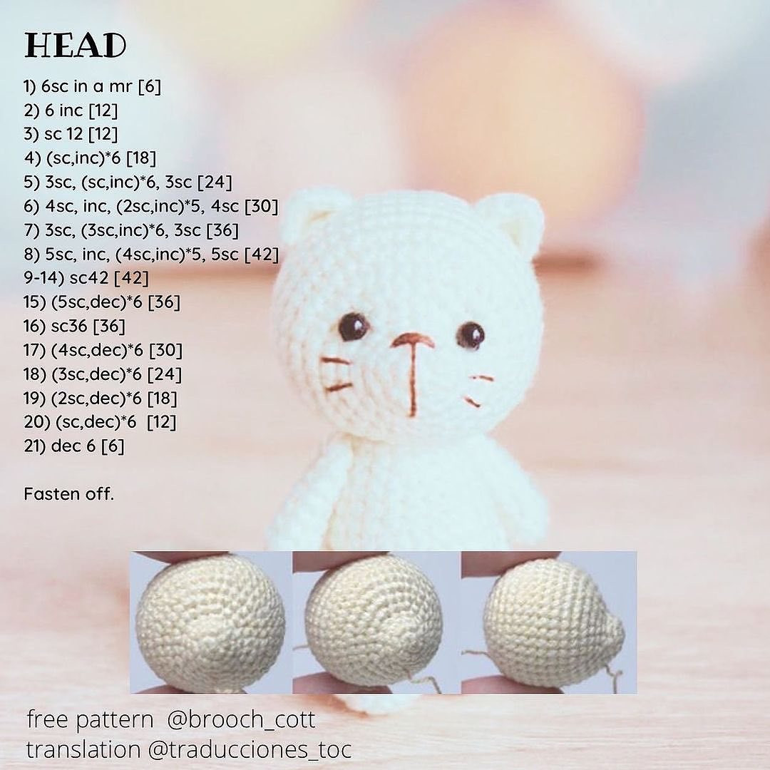 free pattern kitty