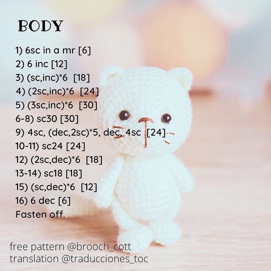 free pattern kitty