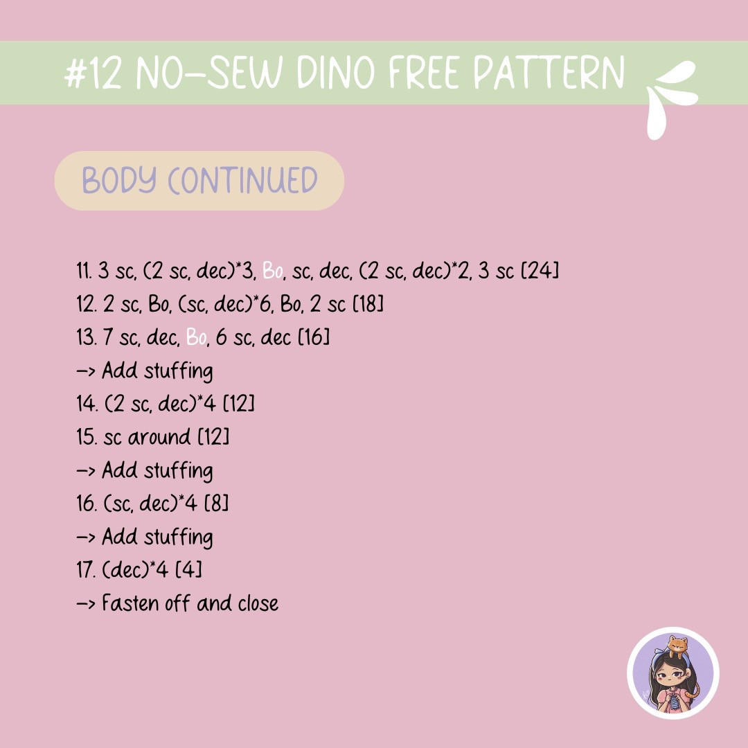 free pattern no sew dinosaur