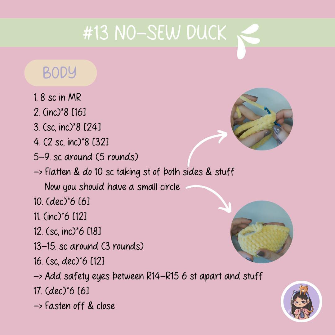 free pattern no sew duck