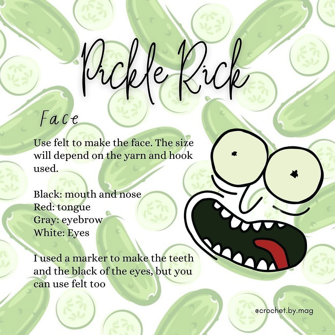 free pattern pickle rick