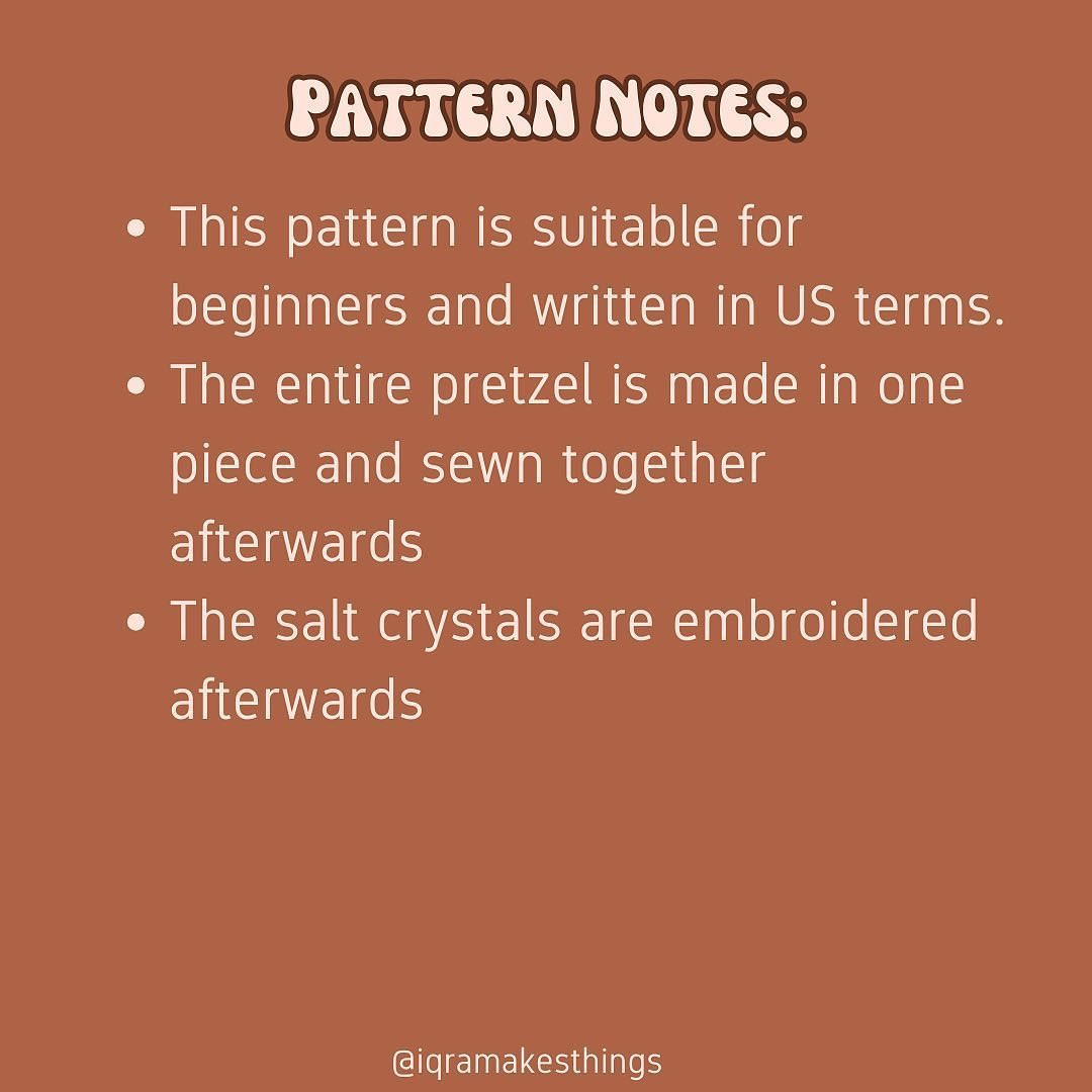 free pattern pretzel plushie