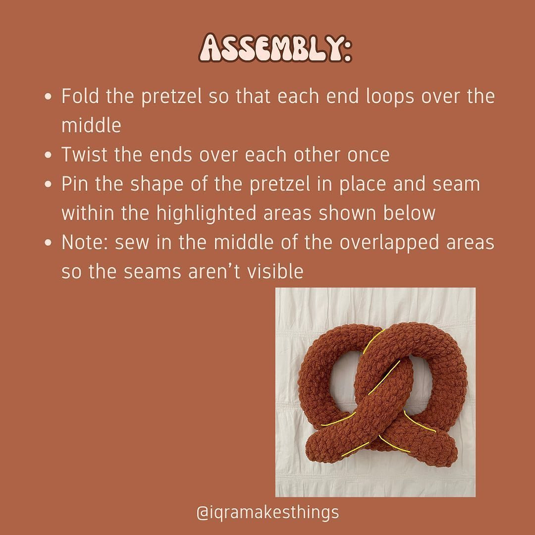 free pattern pretzel plushie