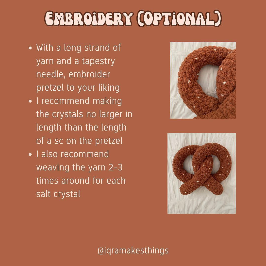 free pattern pretzel plushie