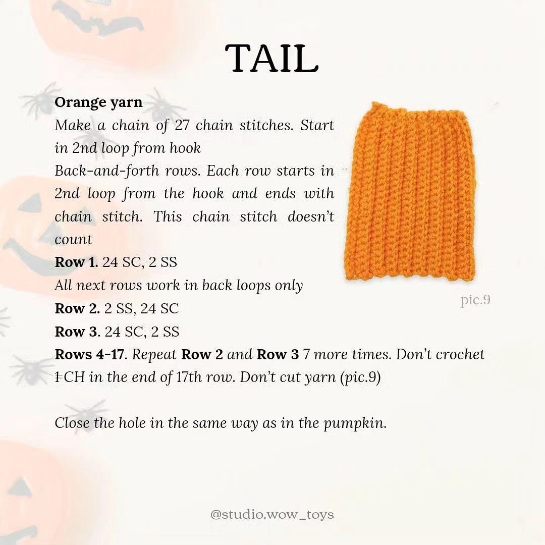 free pattern purrfect pumpkin