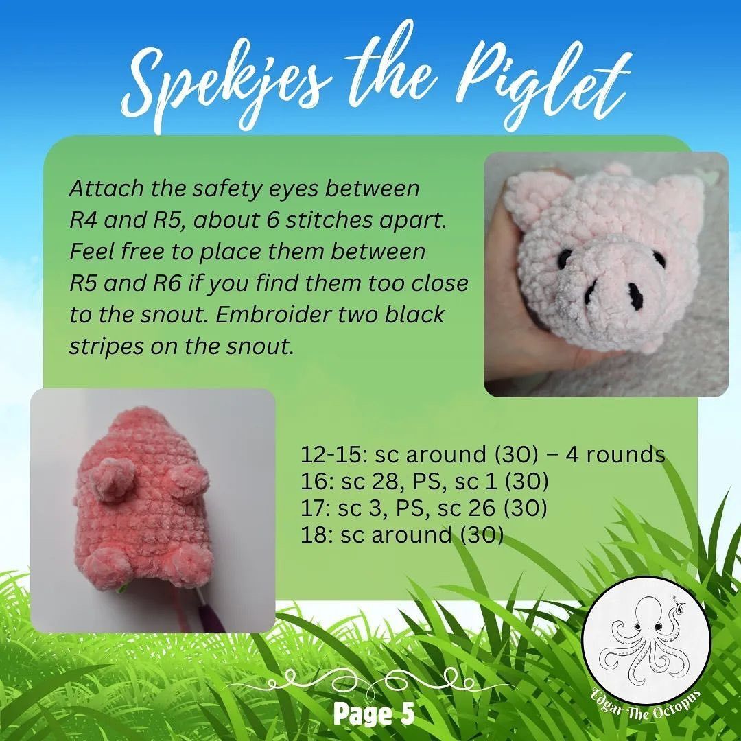 free pattern the piglet