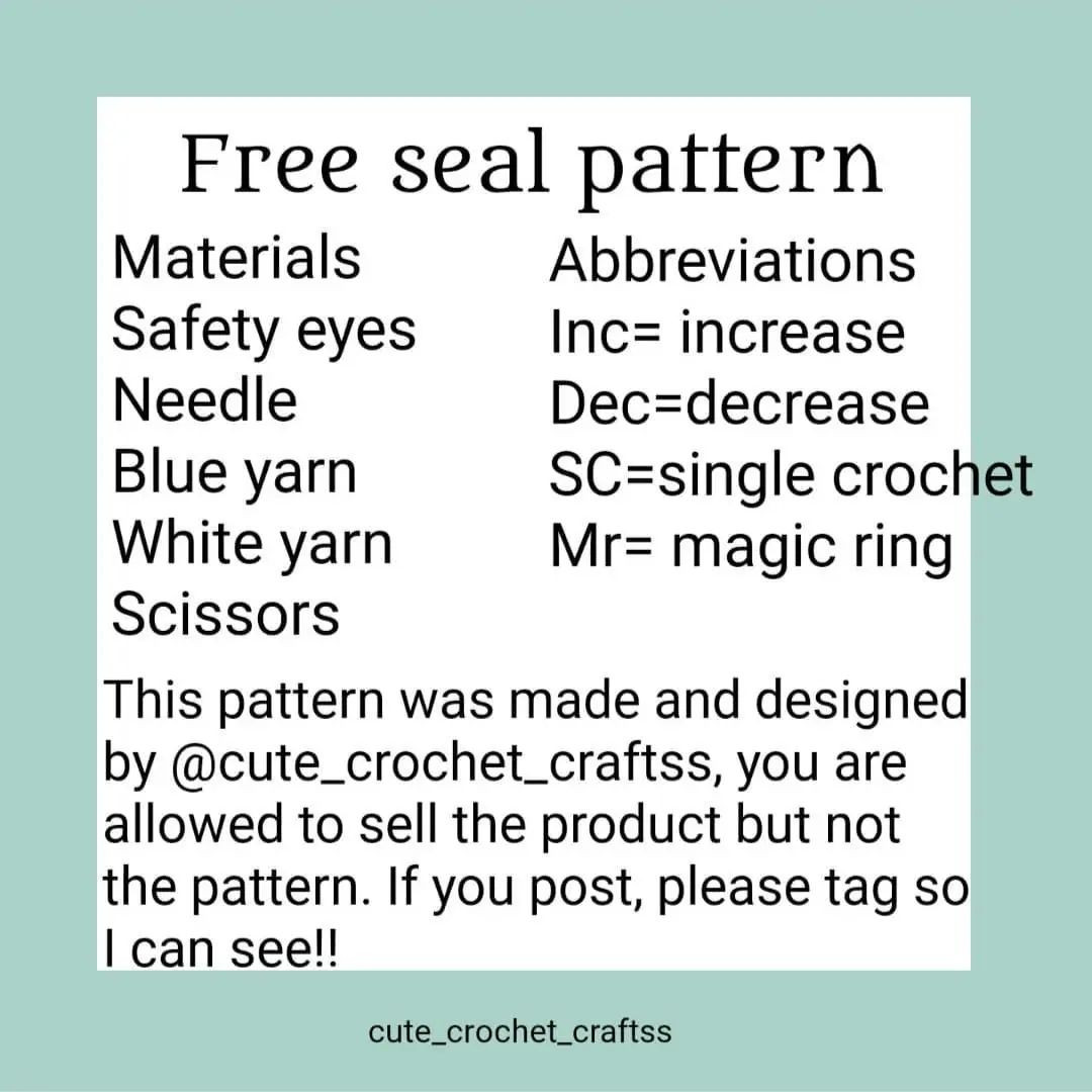 free seal pattern