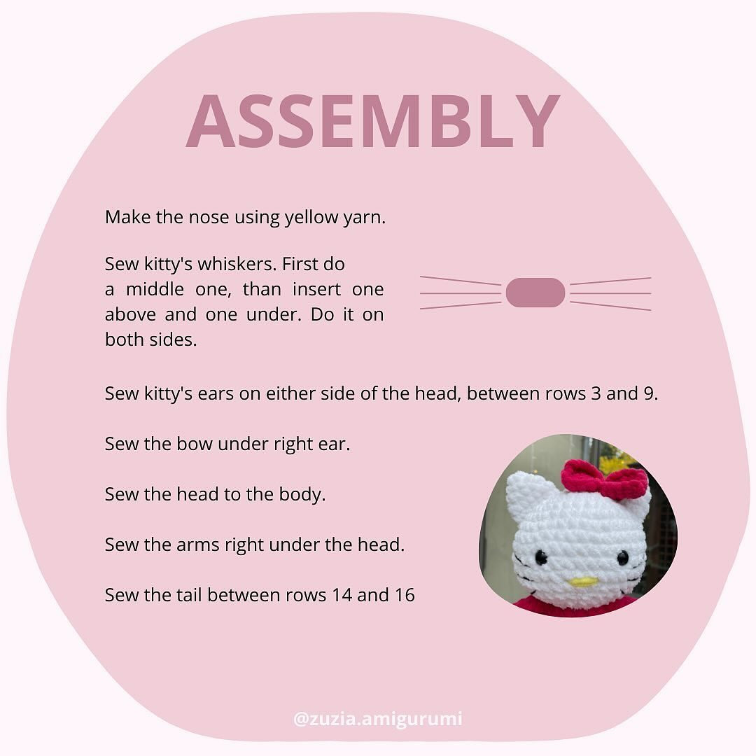 hello kitty free crochet pattern